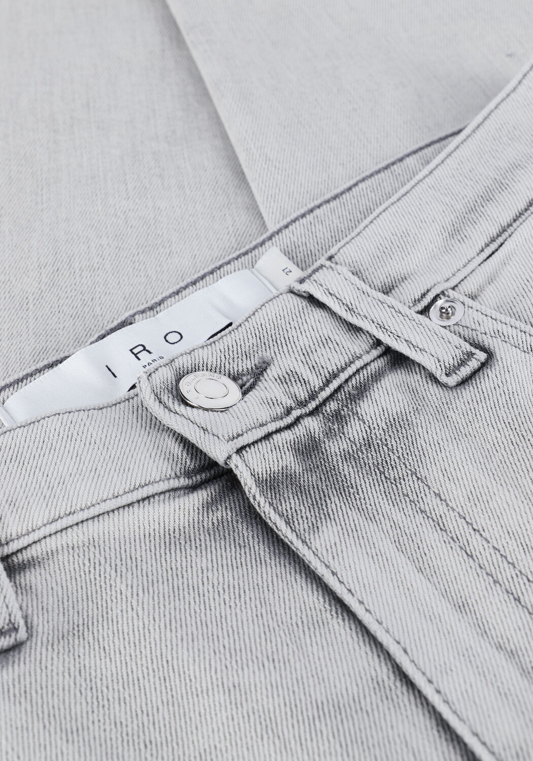 IRO Straight leg jeans DEEN en gris - large