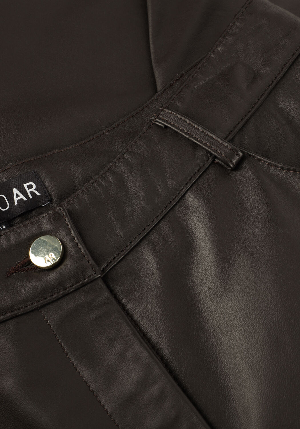 STUDIO AR Pantalon TESS SHEEP DENVEY en marron - large