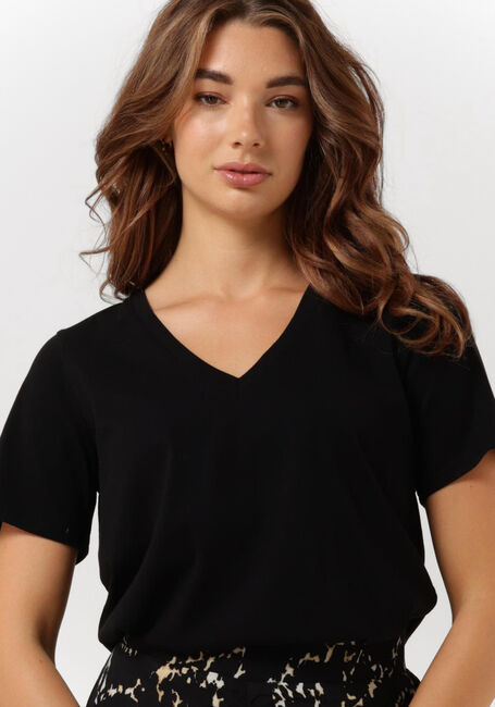 CC HEART T-shirt ORGANIC COTTON V-NECK TSHIRT en noir - large