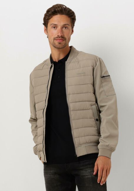 PURE PATH Veste matelassé PADDED JACKET WITH FRONT AND SLEEVE POCKETS Sable - large