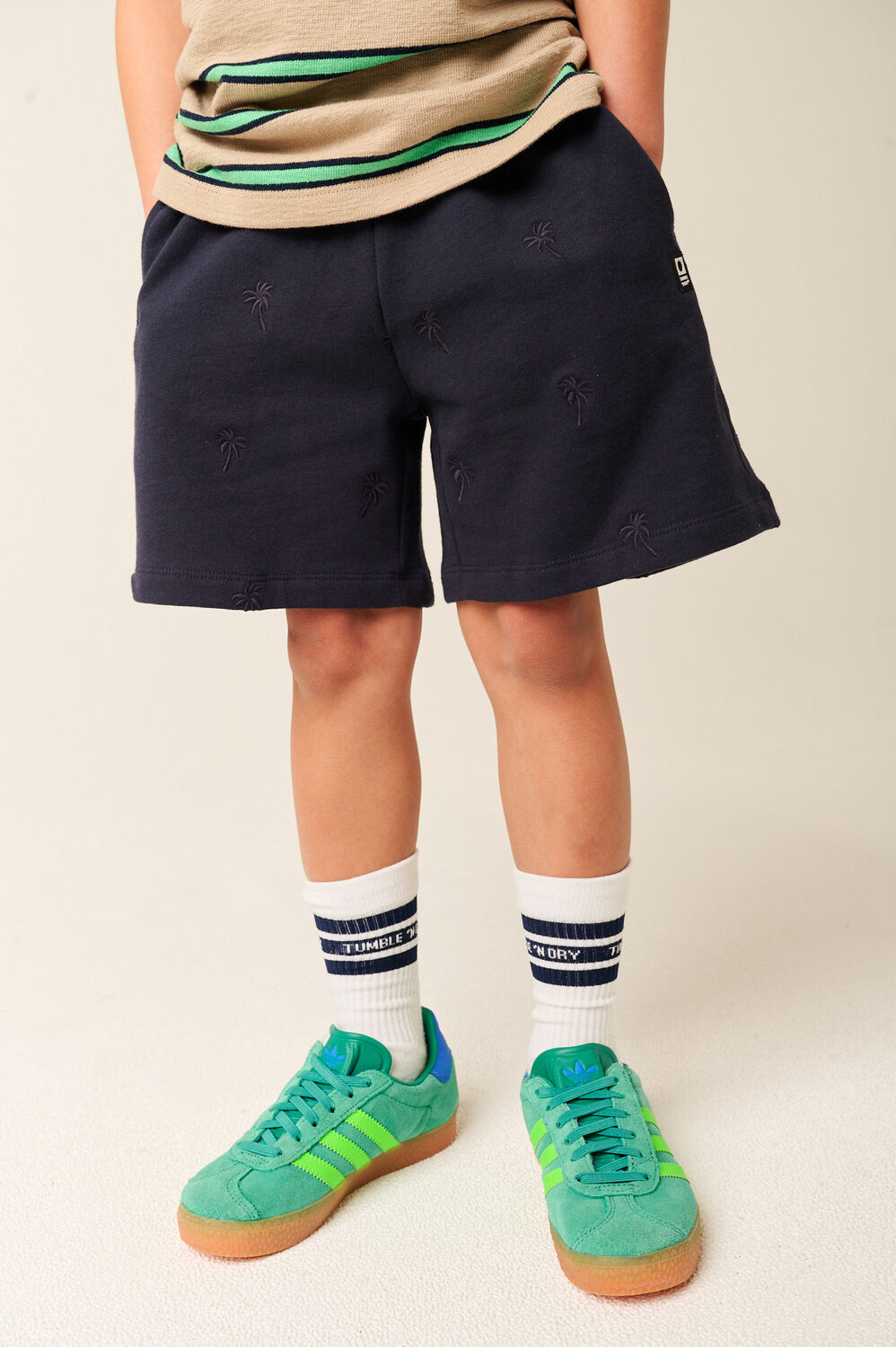 TUMBLE 'N DRY Pantalon courte POLYNESIA en bleu - large