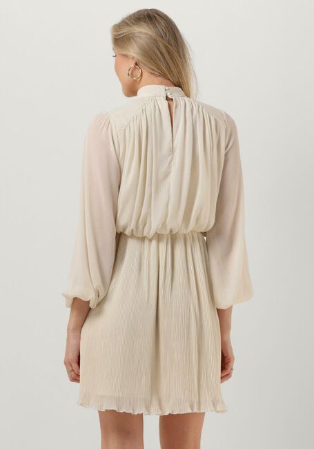 Beige SELECTED FEMME Mini jurk SLFSIMONE SHORT PLISSE DRESS - large