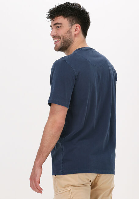 SCOTCH & SODA T-shirt GARMENT-DYED CREWNECK TEE WITH EMBROIDERY LOGO Bleu foncé - large