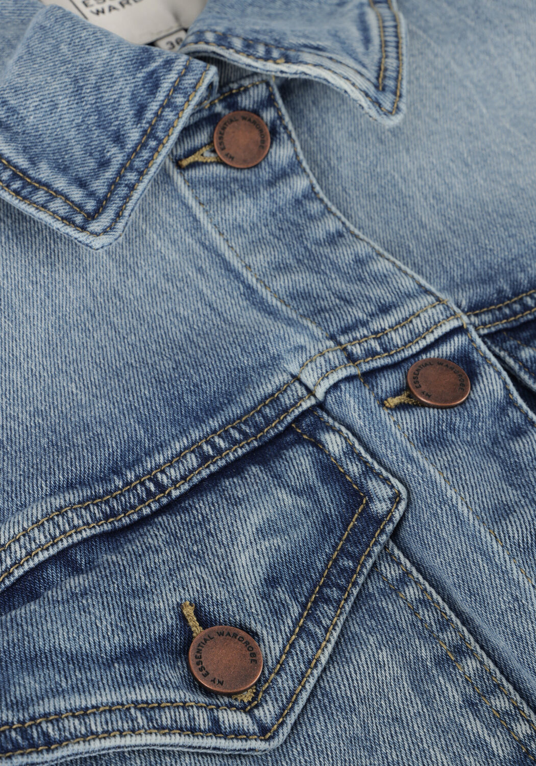 Blauwe MY ESSENTIAL WARDROBE Spijkerjas DANGOMW 144 VEST - large