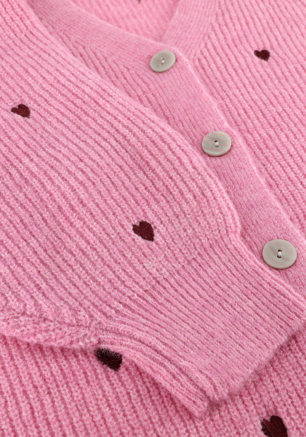 Roze Y.A.S. Vest YASBOW LS EMBROIDED KNIT CARDIGAN - large