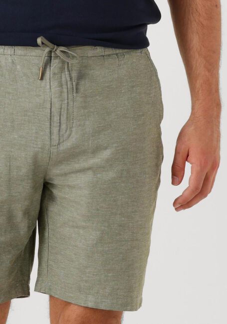 Olijf SCOTCH & SODA Korte broek FAVE COTTON/LINEN TWILL BERMUDA - large