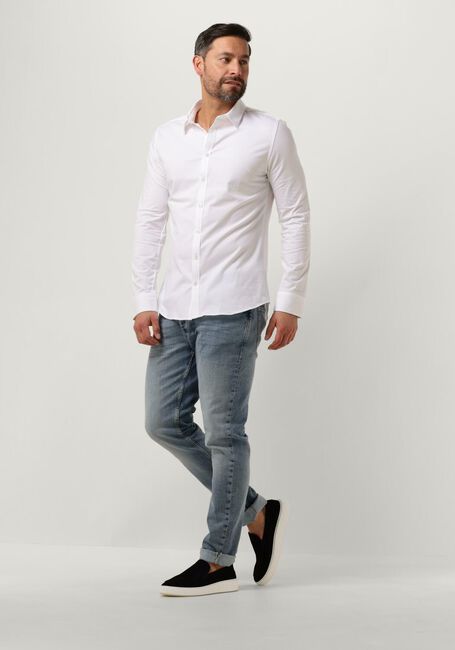 PURE PATH Chemise décontracté JERSEY BASIS SHIRT en blanc - large