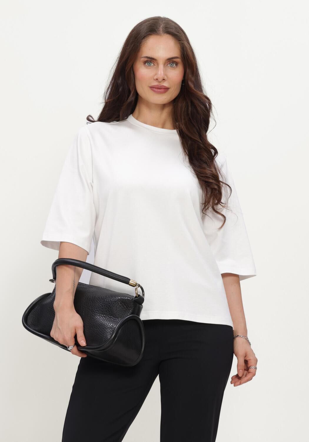 Witte STUDIO ANNELOES T-shirt Fiore round neck t-shirt - large