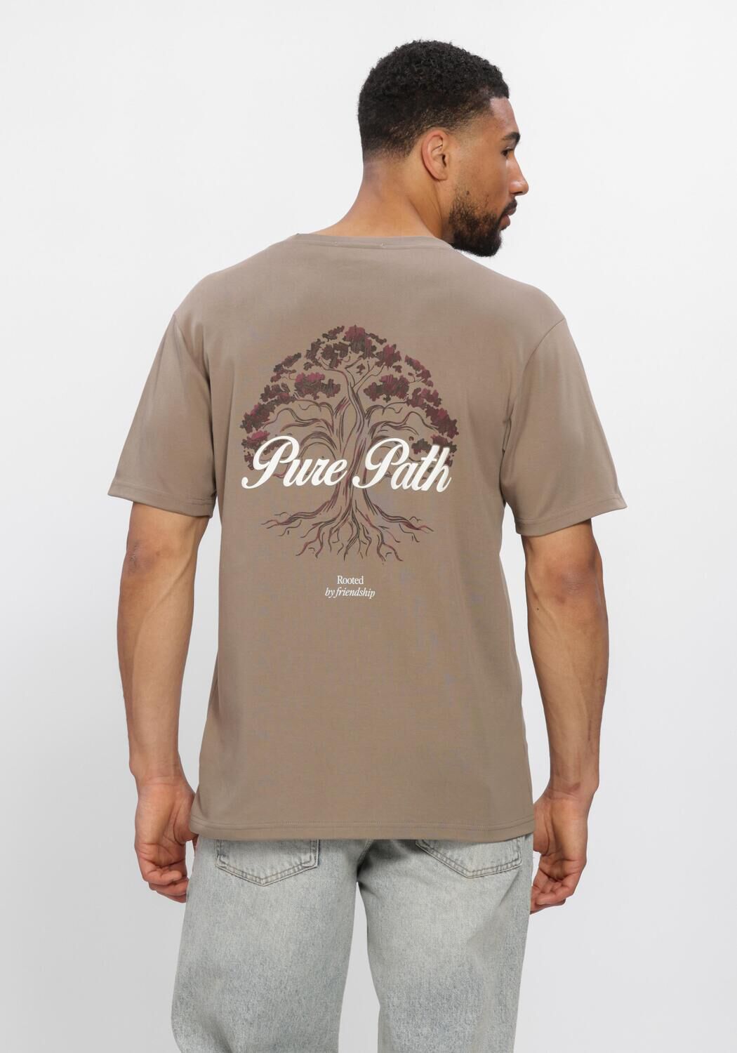 PURE PATH T-shirt ROOTED TREE en taupe - large