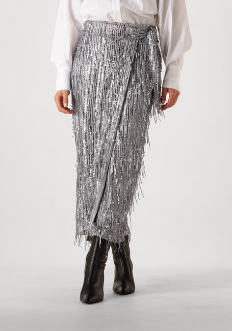 IBANA Jupe midi SIERA en argent - large