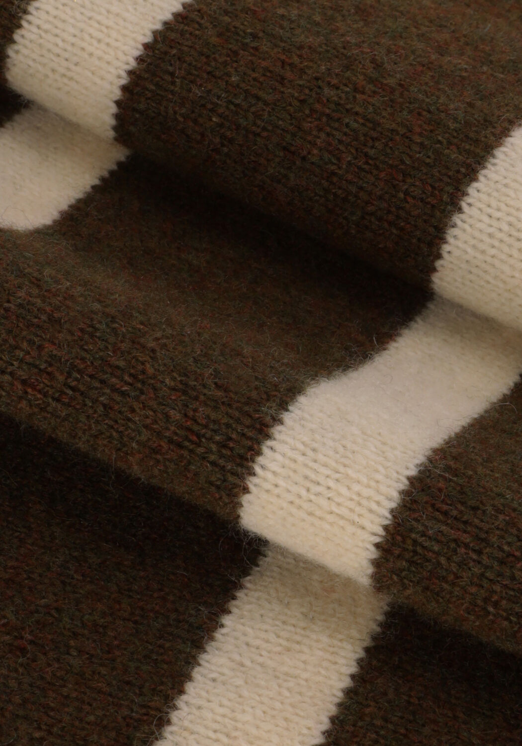 Donkergroene ANERKJENDT Trui AKRICO STRIPE LAMBSWOOL - large