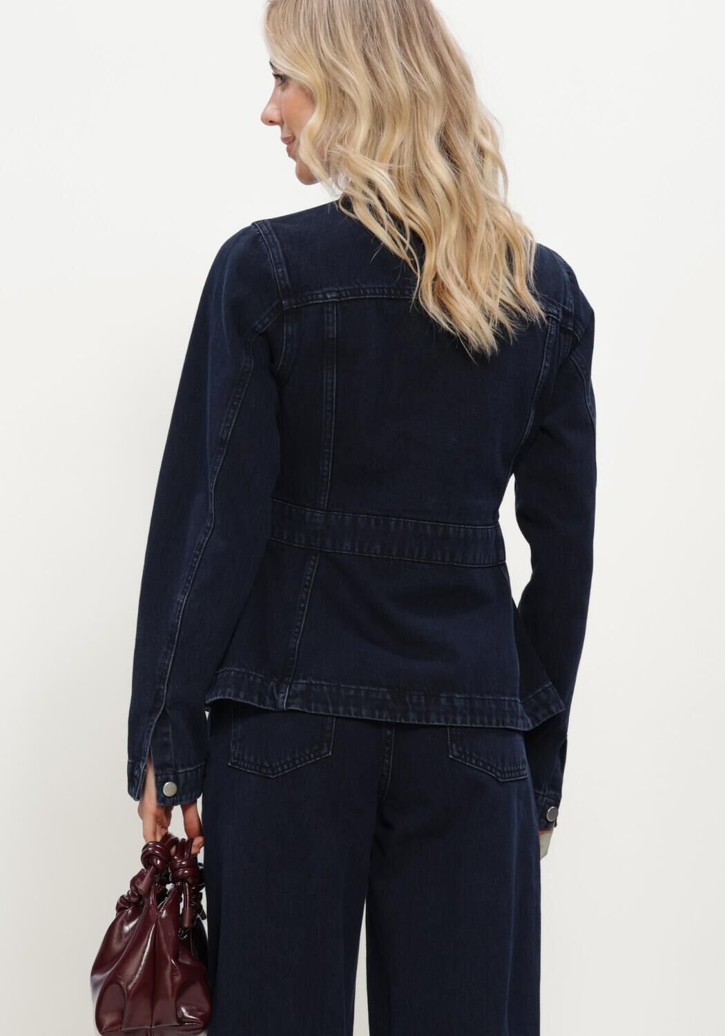 MSCH COPENHAGEN Veste en jean MSCHEVI DENIM JACKET Bleu fonc&eacute; - large