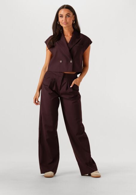 Bordeaux HARPER & YVE Wijde broek SADIE-PA Bordeaux HARPER & YVE Wijde broek SADIE-PA - large