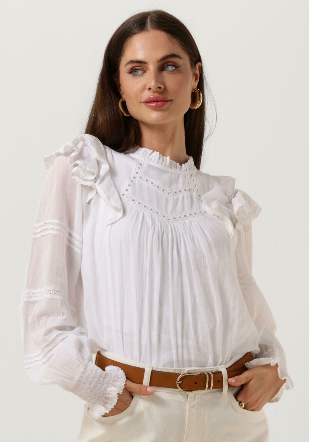 Neo noir blouse wit shop