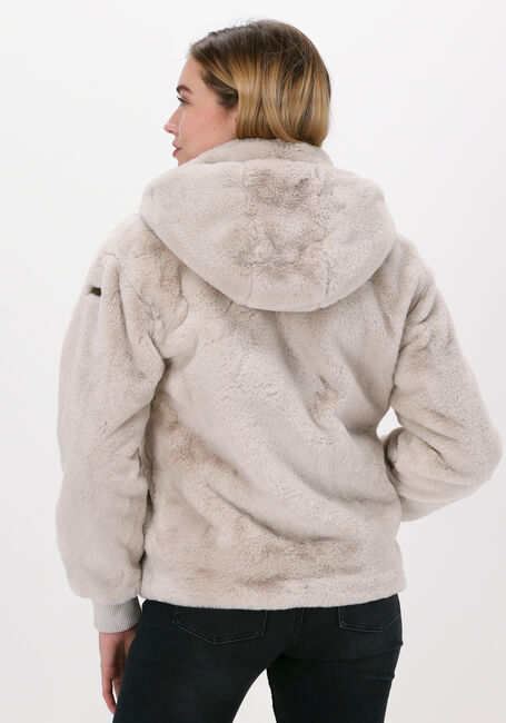 Ecru MOSCOW Faux fur jas EVELYN - large
