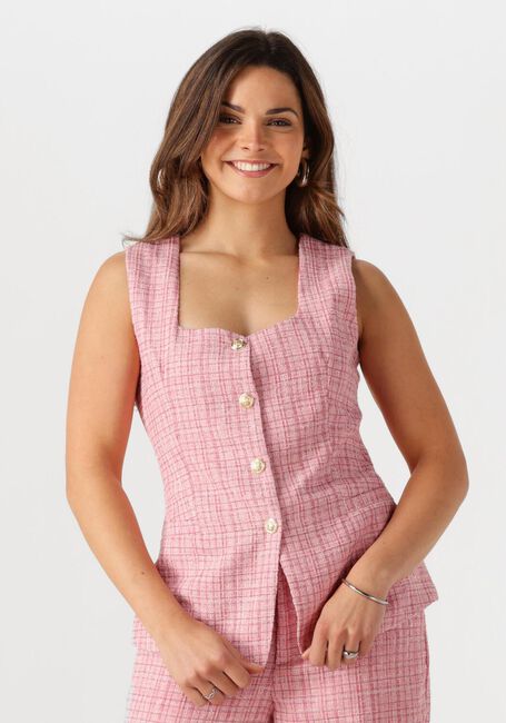 NEO NOIR Gilet PERNI GLITZ BOUCLE WAISTCOAT en rose - large