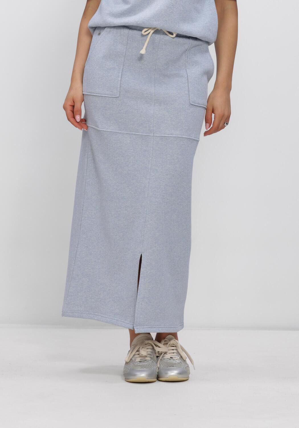 NUKUS Jupe maxi MAARTJE SKIRT LUREX en bleu - large