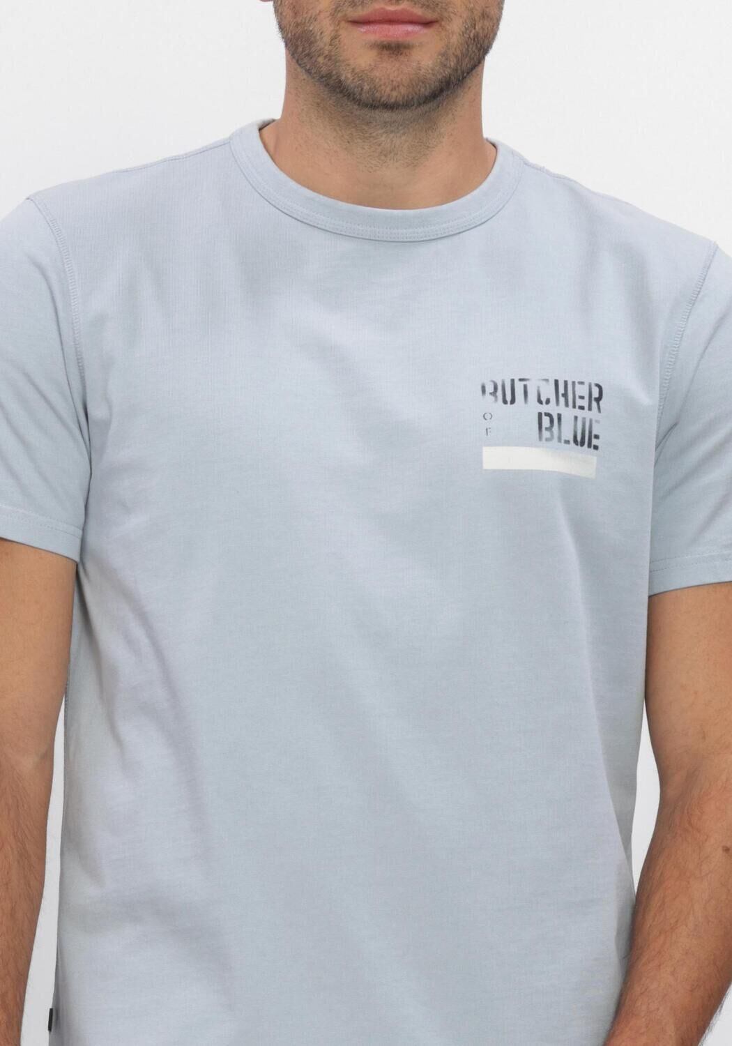 Lichtblauwe BUTCHER OF BLUE T-shirt ARMY BRUSH TEE - large