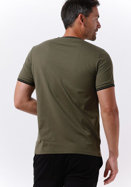 Groene FRED PERRY T-shirt TWIN TIPPED T-SHIRT - large