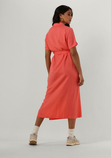 Koraal OBJECT Midi jurk OBJTILDA ISABELLA S/S DRESS - large