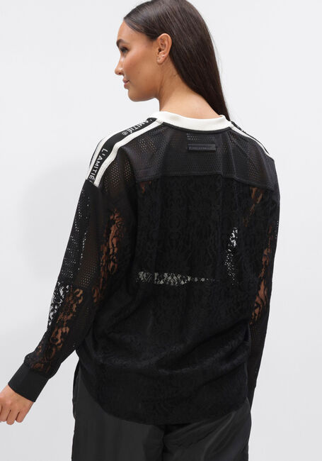 HAUTE L'AMITI&Eacute; LACE FOOTBALL V-BLOUSE Hauts & T-shirts en noir - large