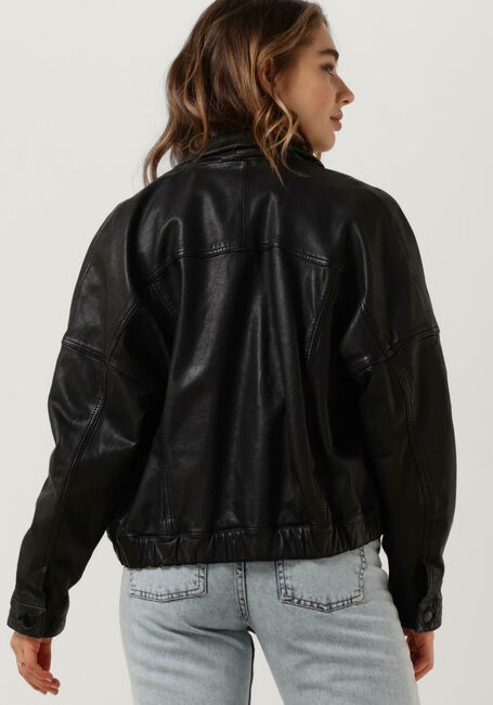 GOOSECRAFT Veste en cuir GC DAISIES JACKET en noir - large