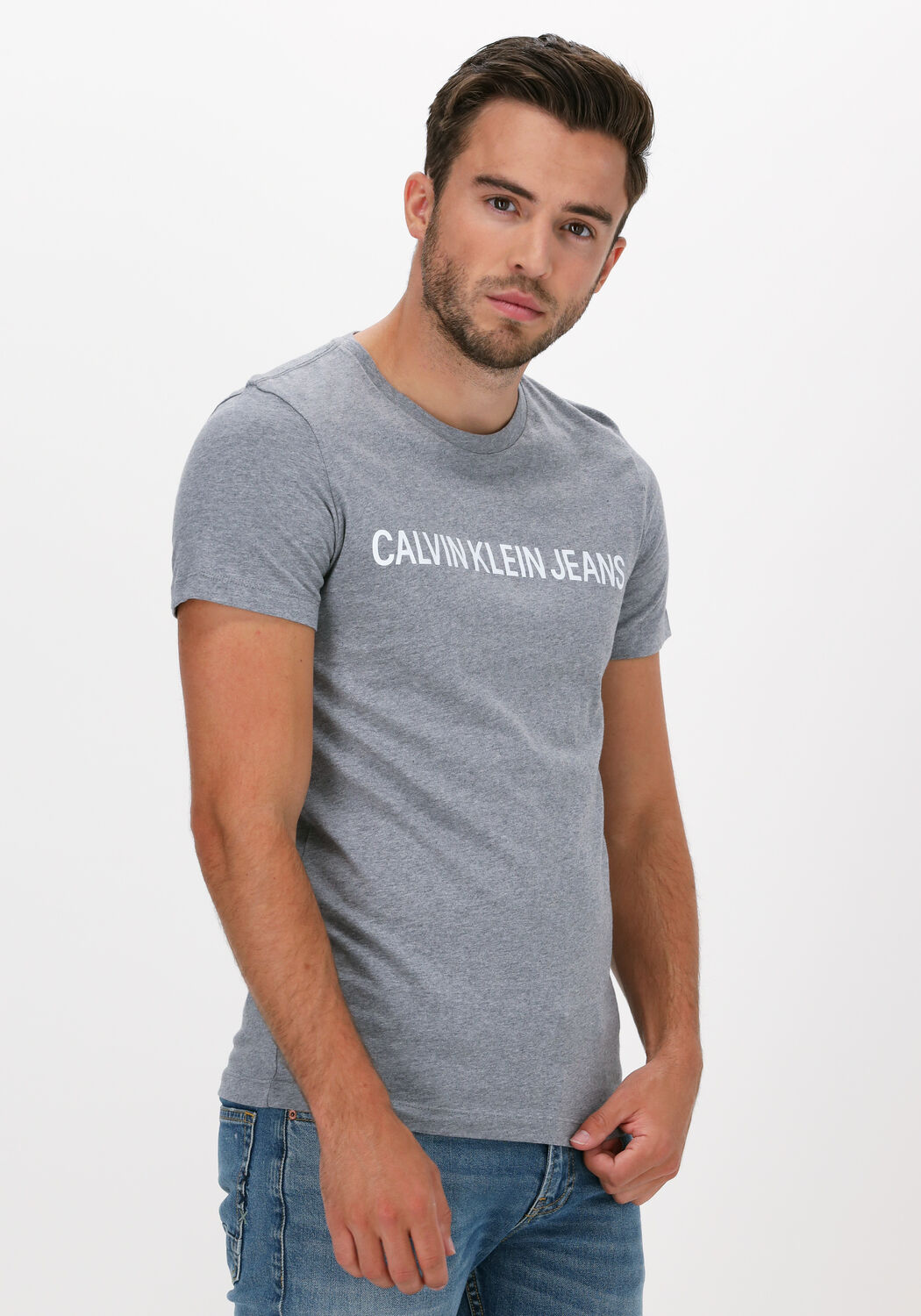 grijze calvin klein t shirt institutional l