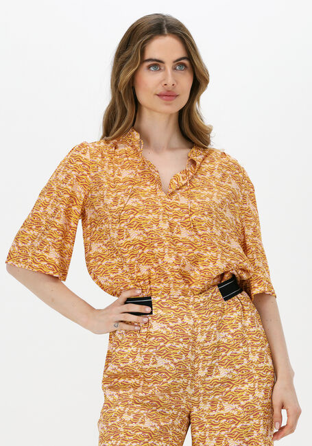 Gele SCOTCH & SODA  PRINTED SHORT-SLEEVED EASY TOP - large