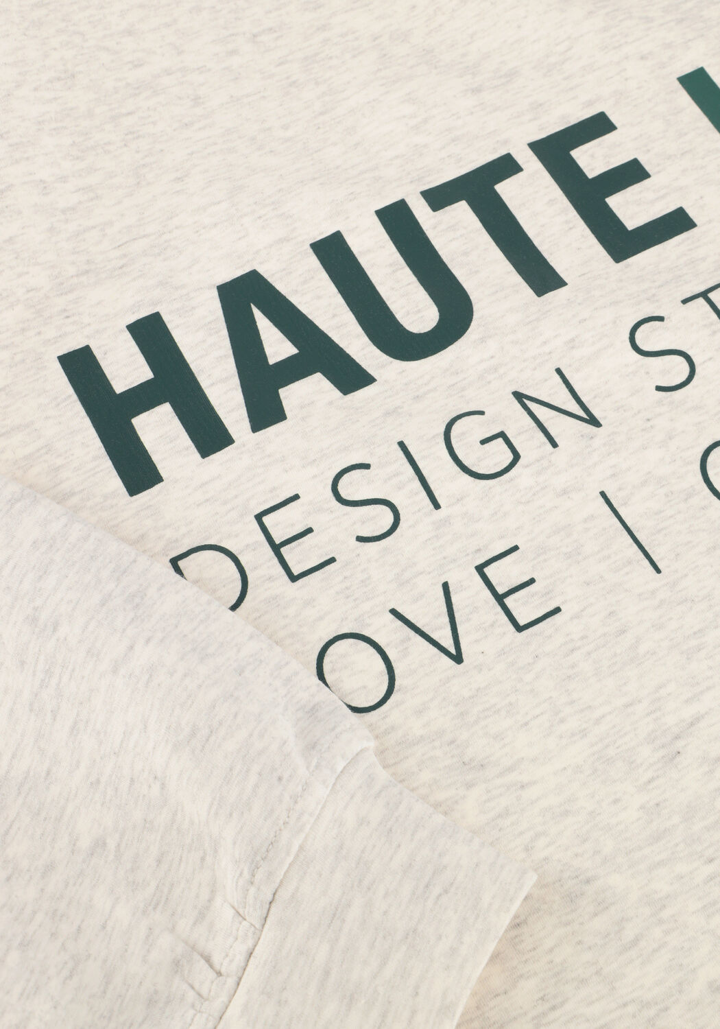 Lichtgrijze HAUTE L'AMITI&Eacute; Trui STUDIO LOGO SWEAT - large