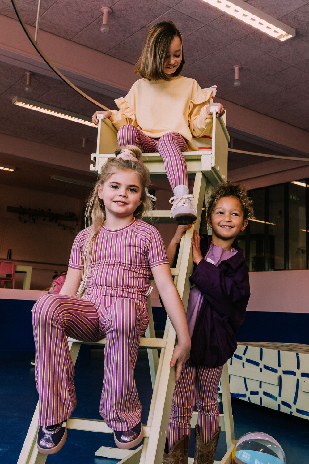 Paarse JACKY SUE Top GINNY TEE - large