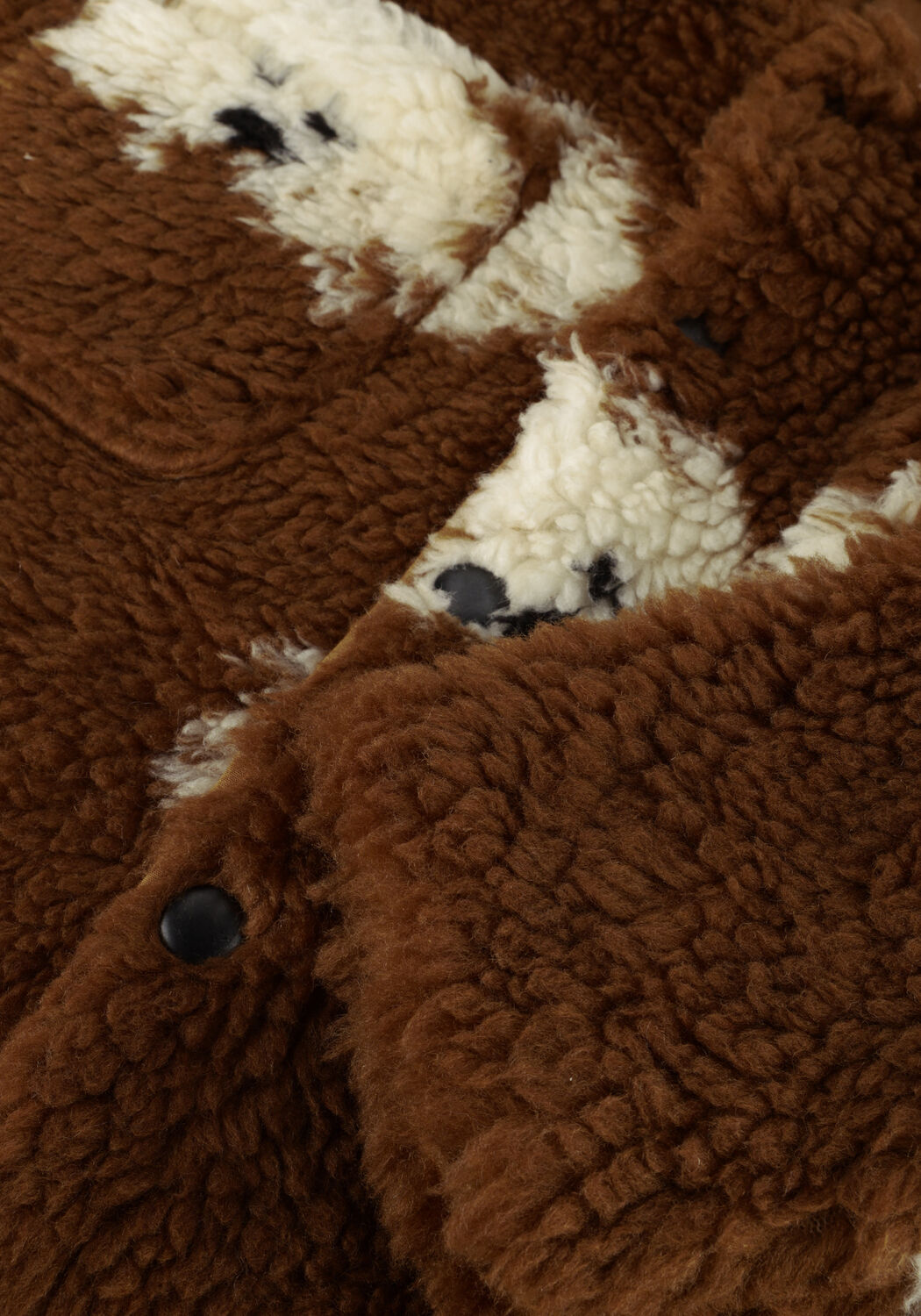 Bruine Sproet & Sprout Jassen TEDDY JACKET DOG PRINT - large