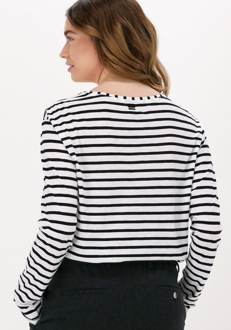 10DAYS Haut LONGSLEEVE TEE STRIPES Blanc - large