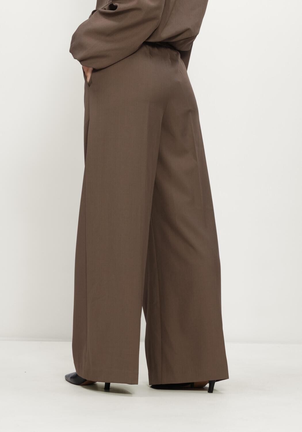 NOTRE-V Pantalon large NV-IRINA en marron - large