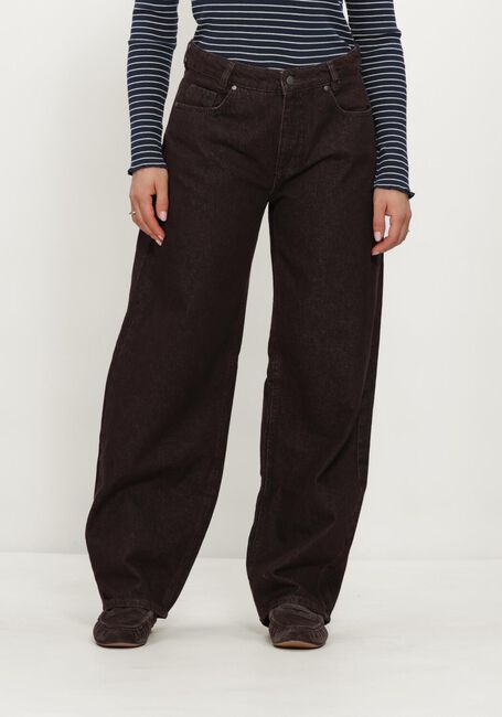 Bruine MY ESSENTIAL WARDROBE Wijde broek MWLANCE 188 HIGH BARREL - large