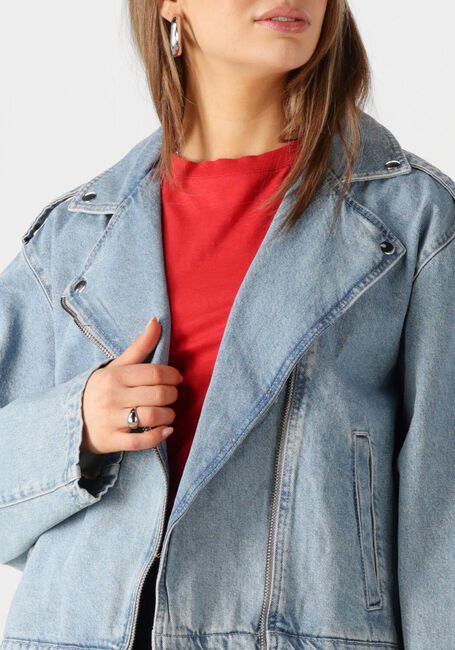 Lichtblauwe MODSTRÖM Spijkerjas IBENMD JACKET - large