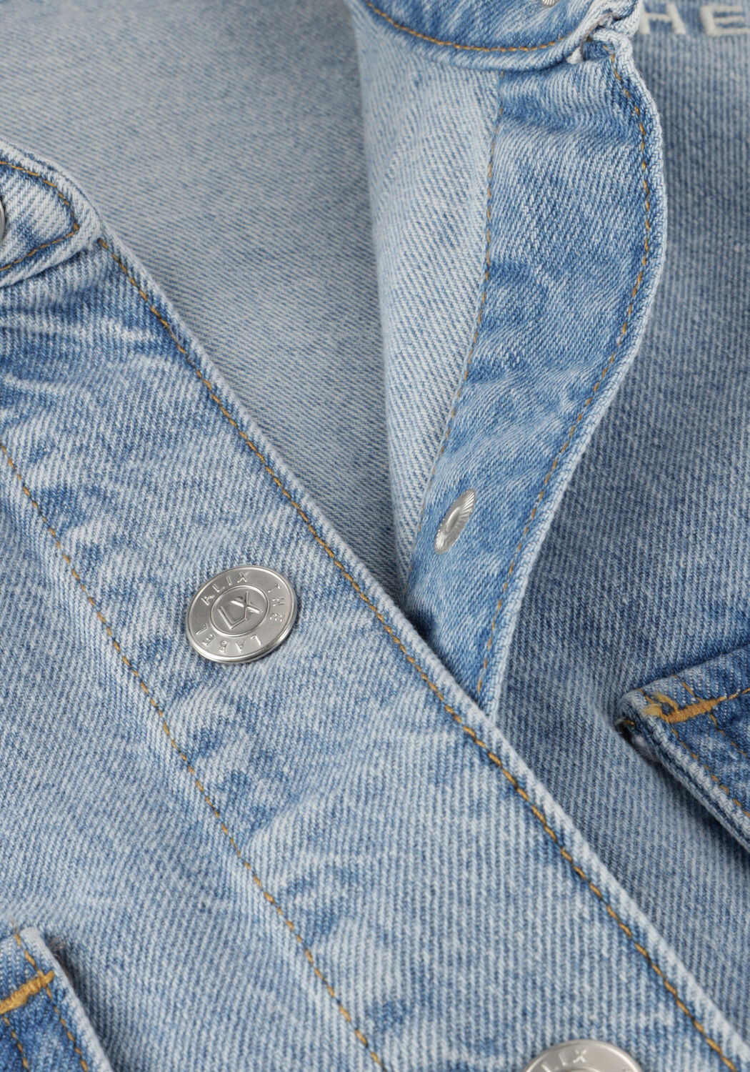 ALIX THE LABEL Mini robe LADIES WOVEN FLOWY SHIRT DRESS en bleu - large