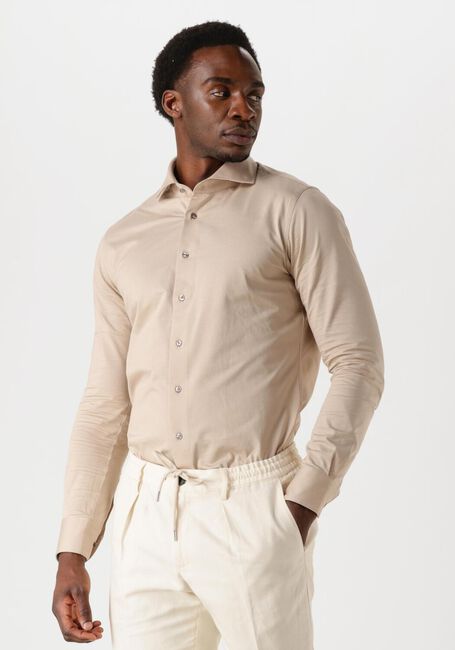 PROFUOMO Chemise classique SHIRT CUTAWAY SF SC KNITTED en beige - large