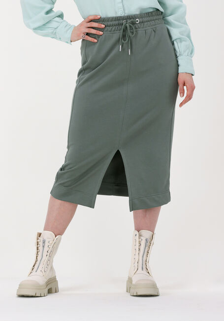 SECOND FEMALE Jupe midi VERBENA SWEAT SKIRT en vert - large