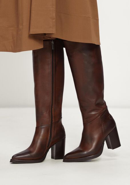 SHABBIES Bottes hautes GRUNCH TUBE en marron - large