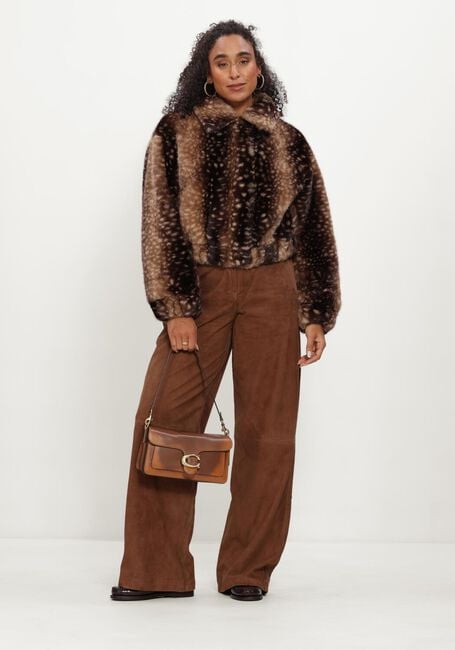 Bruine STUDIO AR Faux fur jas LUCY FAUX FAWN - large