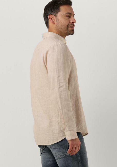 BUTCHER OF BLUE Chemise décontracté ROBBINS LINEN CLEAN SHIRT en beige - large