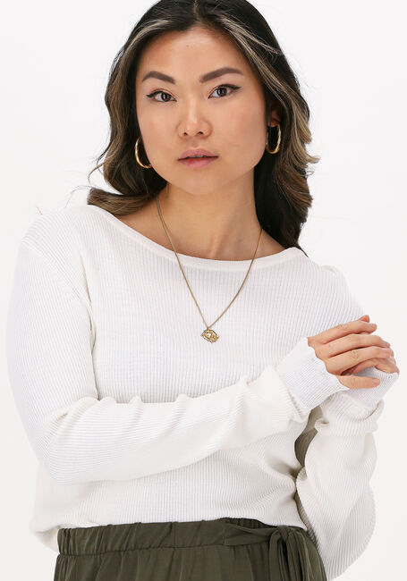 OBJECT Haut OBJHARRIET L/S KNIT PULLOVER Blanc - large