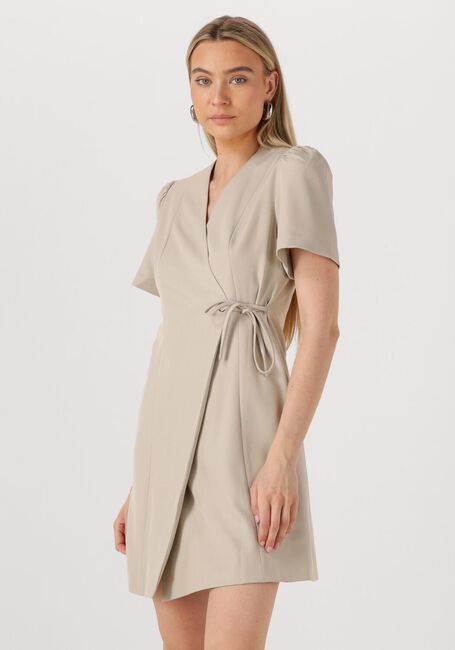 NEO NOIR Mini robe SENDITA EYELET DRESS en beige - large