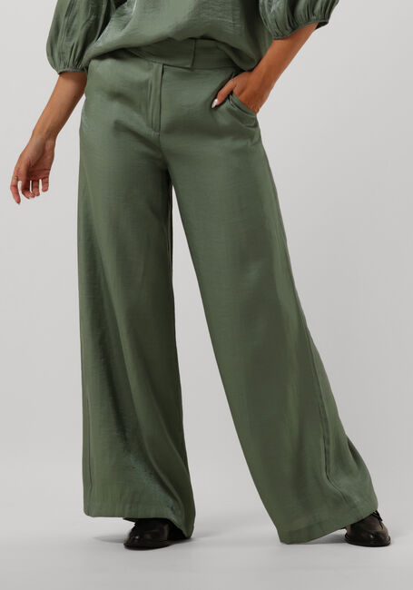 AAIKO Pantalon large GIANI SHIMMERY VIS 355 en vert - large