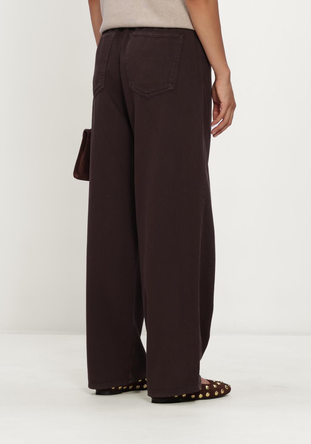 Bruine KNIT-TED Broeken/jumpsuits CHARLY PANTS - large