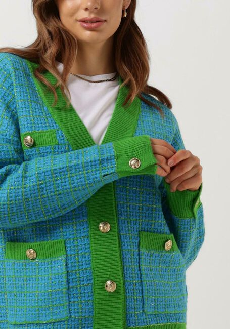 Groene Y.A.S. Vest YASLIVIA LS KNIT CARDIGAN - large