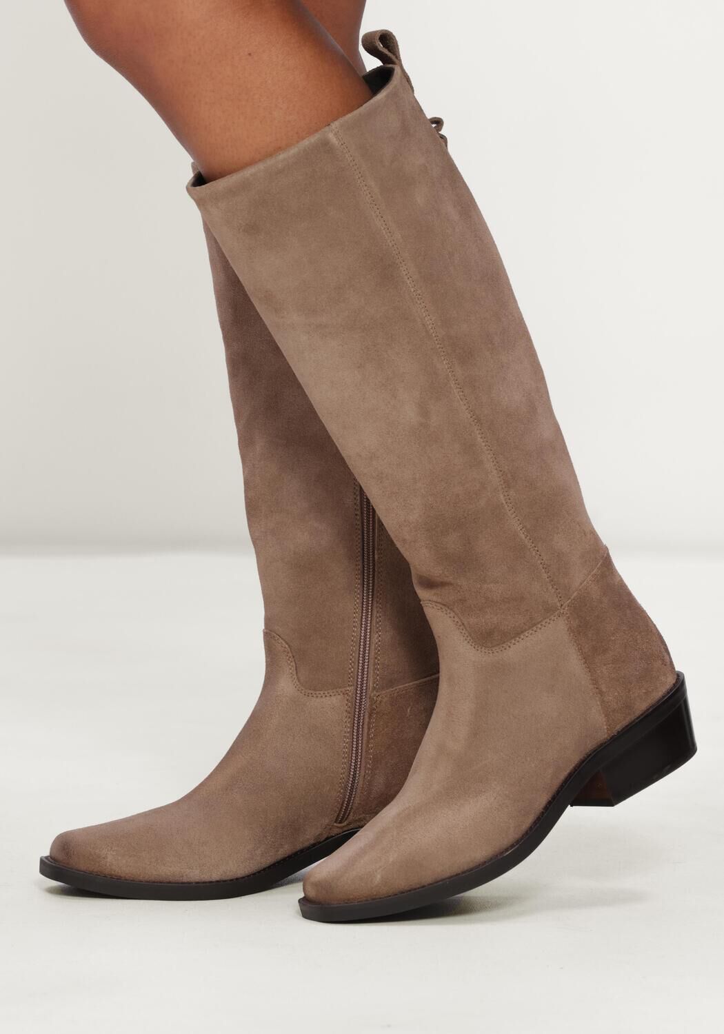 MARLOU Bottes hautes SIDONIA-34 en taupe - large