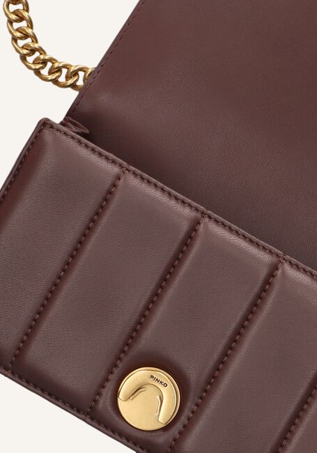 Bruine PINKO Schoudertas LOVE ONE MINI DC Bruine PINKO Schoudertas LOVE ONE MINI DC - large