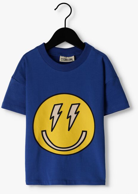 Donkerblauwe CARLIJNQ T-shirt SMILIES - CREWNECK - large