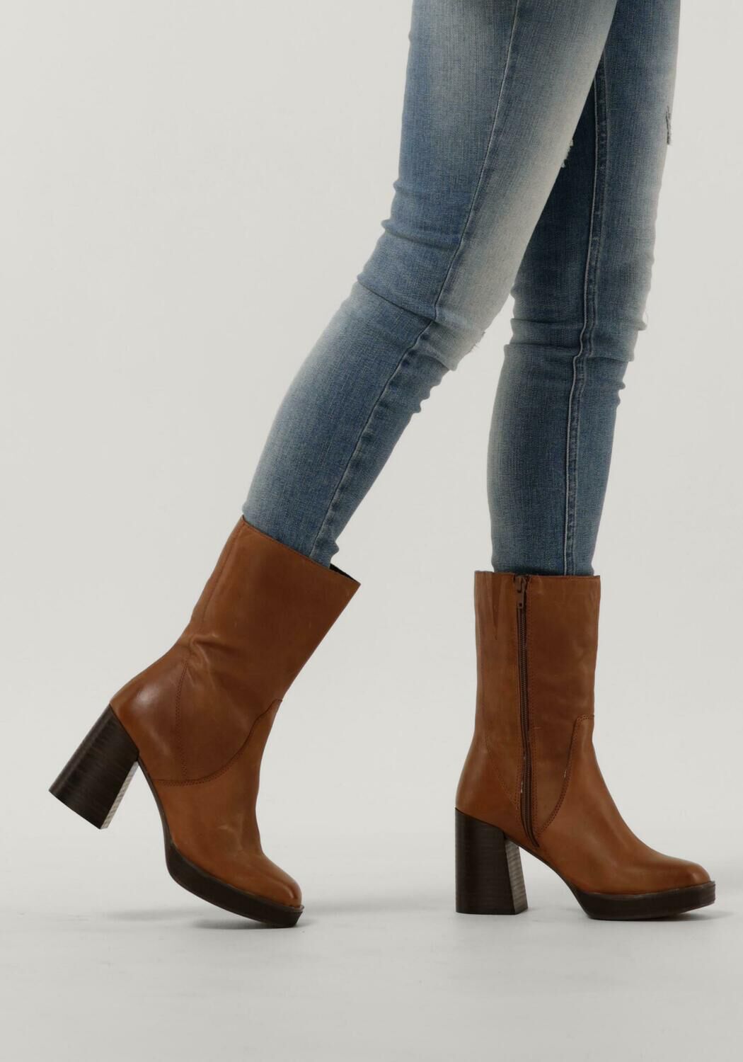 Bruine OMODA Enkellaarsjes LPREXI 01 Omoda